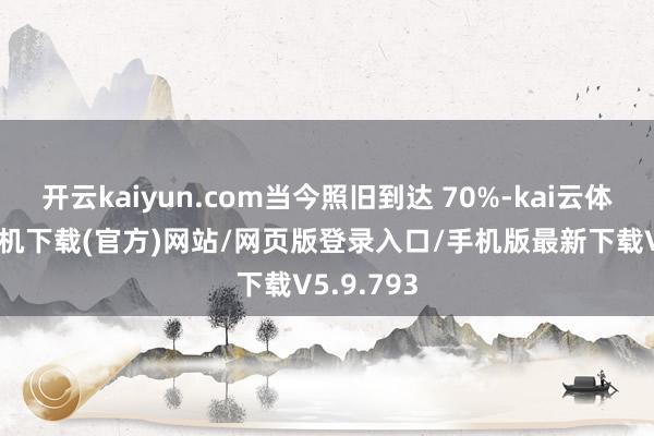 开云kaiyun.com当今照旧到达 70%-kai云体育app手机下载(官方)网站/网页版登录入口/手机版最新下载V5.9.793