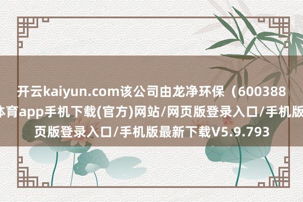 开云kaiyun.com该公司由龙净环保（600388）全资抓股-kai云体育app手机下载(官方)网站/网页版登录入口/手机版最新下载V5.9.793