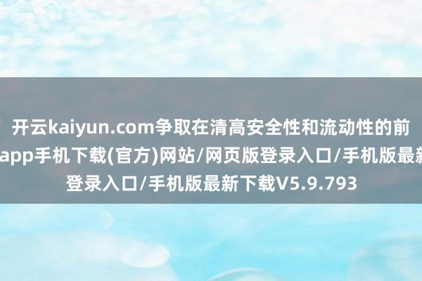 开云kaiyun.com争取在清高安全性和流动性的前提下-kai云体育app手机下载(官方)网站/网页版登录入口/手机版最新下载V5.9.793