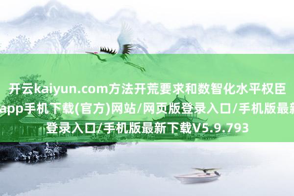 开云kaiyun.com方法开荒要求和数智化水平权臣改善-kai云体育app手机下载(官方)网站/网页版登录入口/手机版最新下载V5.9.793