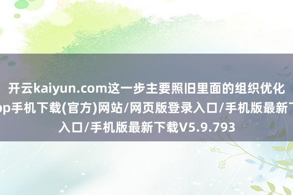 开云kaiyun.com这一步主要照旧里面的组织优化-kai云体育app手机下载(官方)网站/网页版登录入口/手机版最新下载V5.9.793