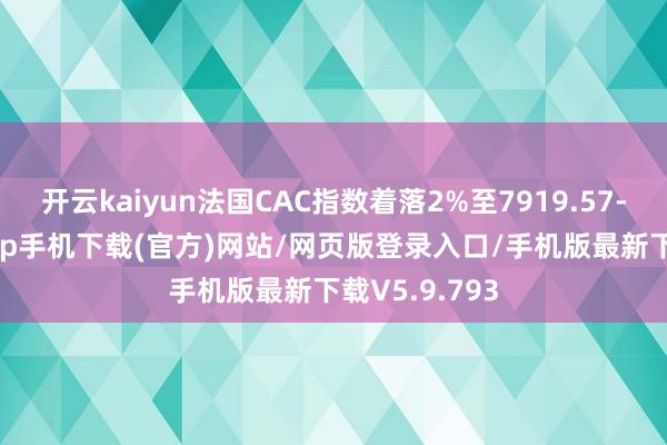 开云kaiyun法国CAC指数着落2%至7919.57-kai云体育app手机下载(官方)网站/网页版登录入口/手机版最新下载V5.9.793