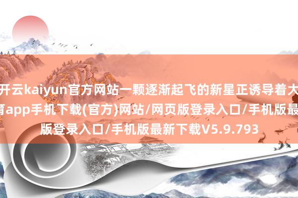 开云kaiyun官方网站一颗逐渐起飞的新星正诱导着大皆眼神-kai云体育app手机下载(官方)网站/网页版登录入口/手机版最新下载V5.9.793