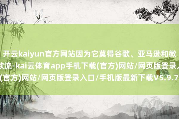 开云kaiyun官方网站因为它莫得谷歌、亚马逊和微软等公司那样广大的现款流-kai云体育app手机下载(官方)网站/网页版登录入口/手机版最新下载V5.9.793